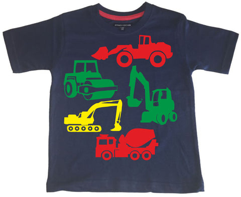 Navy Construction Children's T-Shirt